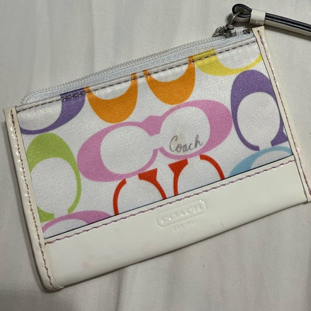 Coach Colorful Signature Card Holder